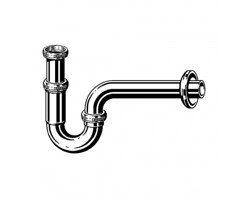 VIEGA (305611) Трубный сифон для раковины и биде (хром) 1 1/4 x 1 1/4