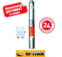 OPTIMA Насос скважинный 3,5" 3.5SDm2/13 0.55 кВт 73м + пульт +кабель 15м NEW