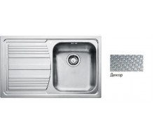 FRANKE (101.0381.809) LLL 611-79, кухонна мийка , крилоліворуч, нержавіюча сталь декор, вентиль 3 1/2"і сифон у комплекті