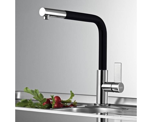 FRANKE (115.0373.945) Змішувач з виносним шлангом Neptune Evo, хром / чорний