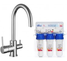 Комплект: DAICY-U смеситель для кухни, Ecosoft Standart система очистки воды (3х ступенчатая)