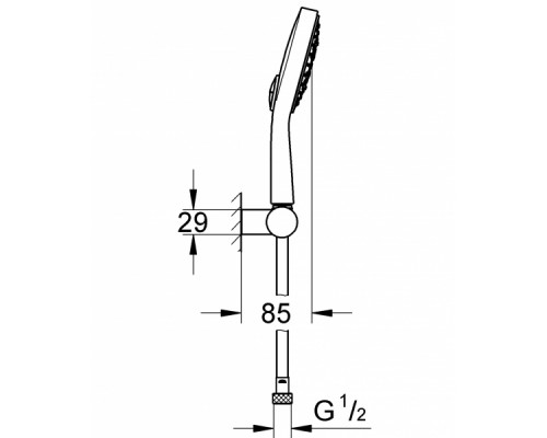 GROHE Power&Soul Cosmopolitan 130 27741000 душевой набор (4 режима)