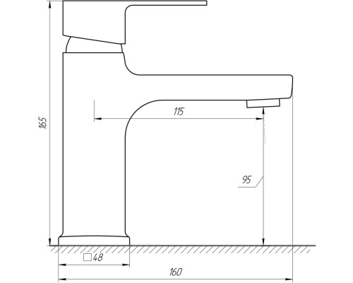 Змішувач для умивальника DOMINO MALIBU DMM-401