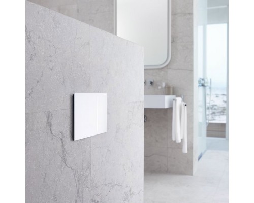 GEBERIT 115.620.SI.1 Смывная клавиша "Sigma70", двойной смыв,стекло белое