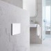 GEBERIT 115.625.SI.1 Смывная клавиша "Sigma70", двойной смыв, для Sigma бачков 8 см, стекло белое