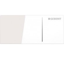 GEBERIT Дистанционная клавиша смыва type 70,  двойной смыв, для Sigma бачков 8 см, стекло белое