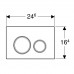 GEBERIT 115.884.00.1 Смывная клавиша Sigma21 двойной смыв: для индивидуальной вставки