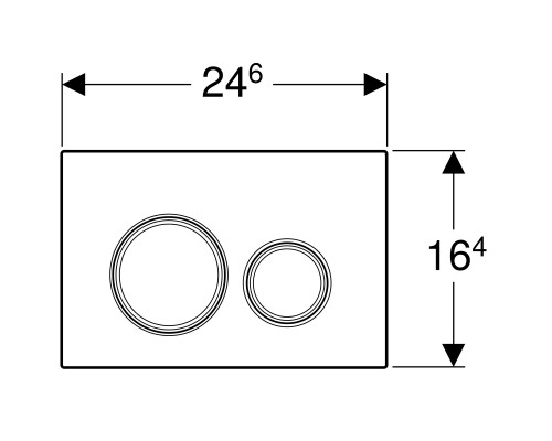 GEBERIT 115.884.JM.1 Смывная клавиша Sigma21 двойной смыв: Mustang slate
