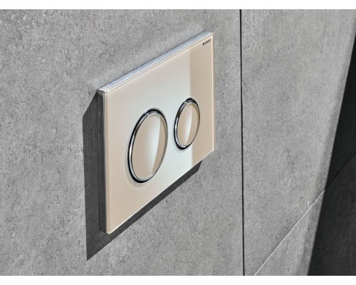 GEBERIT 115.884.TG.1 Смывная клавиша Sigma21 двойной смыв: стекло песочное