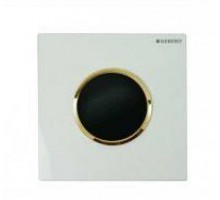 GEBERIT 116.025.KK.1 HyTronic ИК привод смыва для писсуара, 230B, "Sigma10", белый/позолоченный/белы