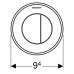 GEBERIT 116.042.11.1 Пневмокнопка управления смывом унитаза type 01, двойной смыв, белый