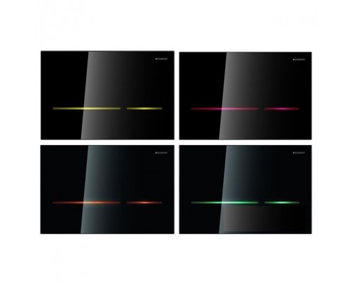 GEBERIT 116.090.SG.1 Смывная клавиша Sigma 80,электроника, черное стекло (UP 320)