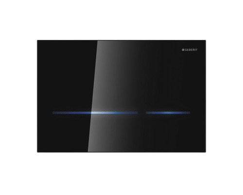 GEBERIT 116.092.SG.1 Смывная клавиша Sigma80, двойной смыв, бесконтактная, черное стекло