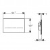 GEBERIT 116.092.SG.1 Смывная клавиша Sigma80, двойной смыв, бесконтактная, черное стекло
