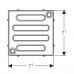 GEBERIT 154.310.00.1 Решетка 8x8 см., с креплением