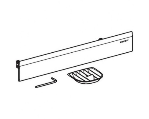 GEBERIT 154.335.11.1 Декоративная накладка для душевого элемента, комплект, пластик, белый