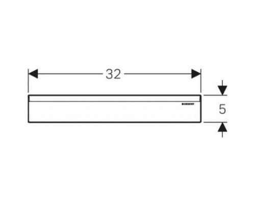 GEBERIT 154.335.11.1 Декоративная накладка для душевого элемента, комплект, пластик, белый