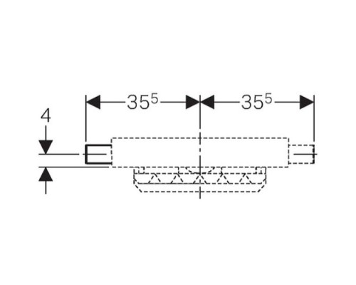 GEBERIT 457.534.00.1 Монтажный элемент Kombifix для душевой системы, выпуск d50 мм