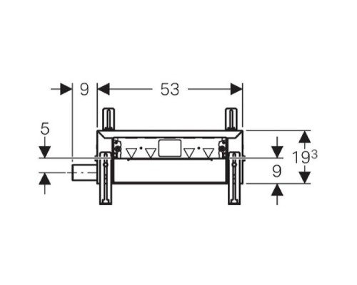 GEBERIT 457.534.00.1 Монтажный элемент Kombifix для душевой системы, выпуск d50 мм