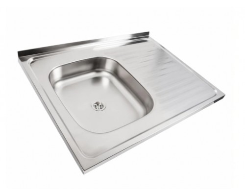 PLATINUM 8060 Мойка 800х600х120 наклад. Satin 0,4мм левая