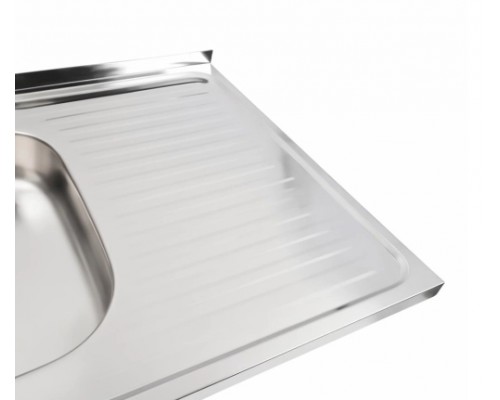 PLATINUM 8060 Мойка 800х600х120 наклад. Satin 0,4мм левая