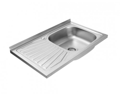 PLATINUM 8050 Мойка 800х500х160 наклад. Satin 0,7мм правая