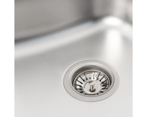 PLATINUM 6050 Мойка 600х500х120 наклад. Satin 0,4мм левая