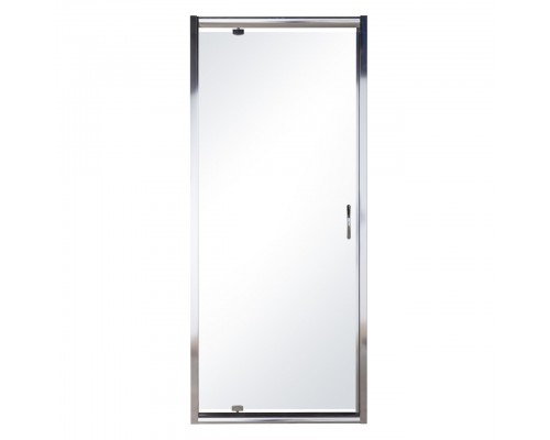 EGER 599-150-90(h) Дверь в нишу распашная 90*195, профиль хром, стекло прозрачное 5 мм