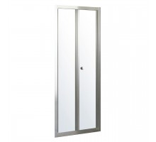 EGER (599-163-90(h) )Дверь bifold 90*195, профиль хром, стекло прозрачное 5 мм
