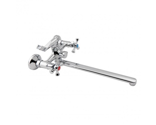 Змішувач для ванни Lamb 140  двохвентильний (з душовим гарнітуром) (75 21 140) Chrome Lidz