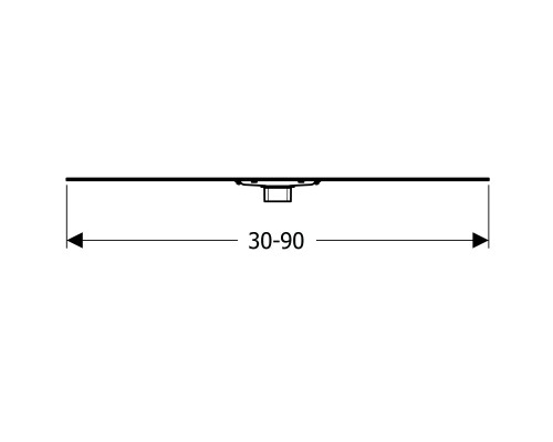 GEBERIT 154.458.00.1 Дренажный канал CleanLine60, для низкого пола L30-90см