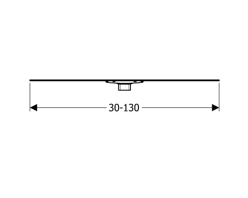 GEBERIT 154.459.00.1 Дренажный канал CleanLine60, для низкого пола L30-130см