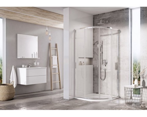 RAVAK X3BM70C00Z1 Душевая кабина BLSCP4-90 поли. алюм. TRANSPARENT