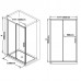 RAVAK X0PMG0C00Z1 Душевые двери BLSDP2-120 Полир.алюм. TRANSPARENT
