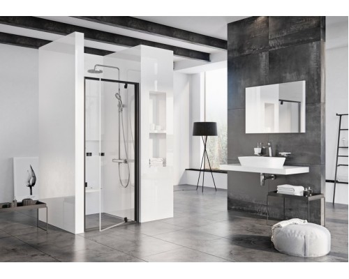 RAVAK 03G40300Z1 Душевые двери PDOP 1- 80 Черный TRANSPARENT