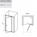 RAVAK 03GA0300Z1 Душевые двери PDOP 2 100 Черный TRANSPARENT