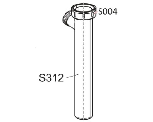 ALCAPLAST S312 Труба d40 c ответвлением (Чехия)