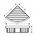 Hansgrohe 41710000HG Logis Universal corner basket chrome