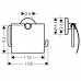 Hansgrohe 41723000HG Logis Universal roll holder w/ cover
