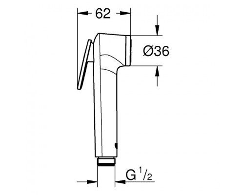 GROHE BauLoop 111042 душевой гарнитур для биде (29042000+28364000+27512001+28628000)
