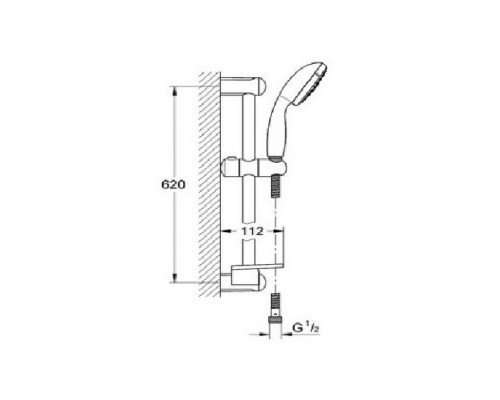 GROHE 28436001 New Tempesta 100 душевой гарнитур (4 режима)