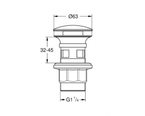 GROHE 40824000 донный клапан