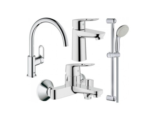 GROHE BauLoop 123225K набор смесителей для кухни и ванной S-Size 23337000+32815000+27598001+31368000