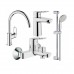 GROHE BauLoop 123225K набор смесителей для кухни и ванной S-Size 23337000+32815000+27598001+31368000