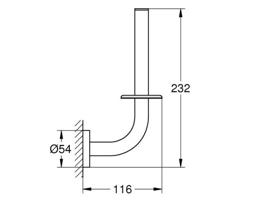 GROHE Essentials 40385001 держатель запасного рулона бумаги
