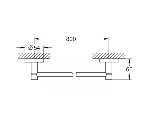 GROHE Essentials 40386001 держатель для полотенца 80 см