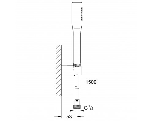 GROHE Euphoria Cosmopolitan Stick 27369000 душевой набор (1 режим струи)