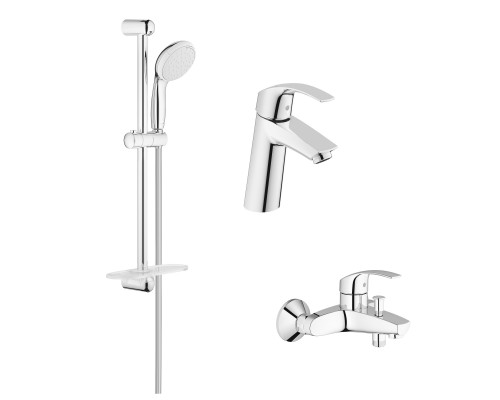 GROHE Eurosmart 123246M набор смесителей для ванной M-Size (23324001+33300002+27926001)