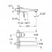 GROHE Eurostyle 19571003 cмеситель для раковины от стены M-Size
