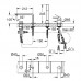 GROHE Lineare 19577001 cмеситель для ванны на 4 отверстия